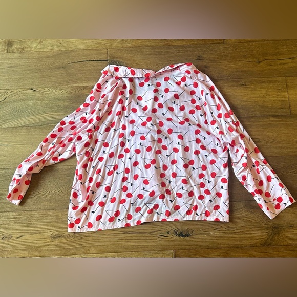 ASOS Pink Cherry Button Up Shirt - Picture 2 of 2